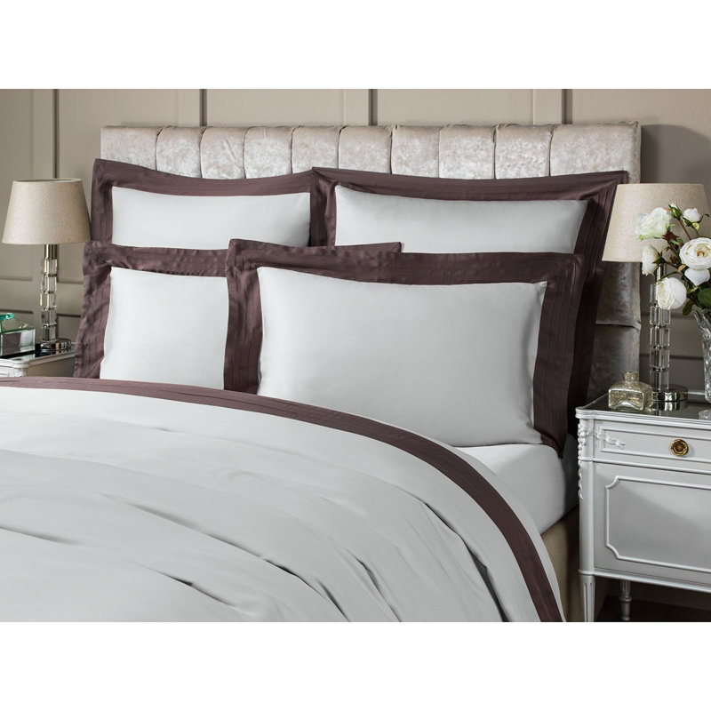Eden Sham, Standard, Warm Gray/Chocolate