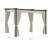 vidaXL Gazebo with Curtains 9.8'x9.8' Cream Steel-132907519