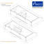 Awoco 36" Stainless Steel 900 CFM Ducted (Vented) Under Cabinet Range Hood with Baffle Filter
