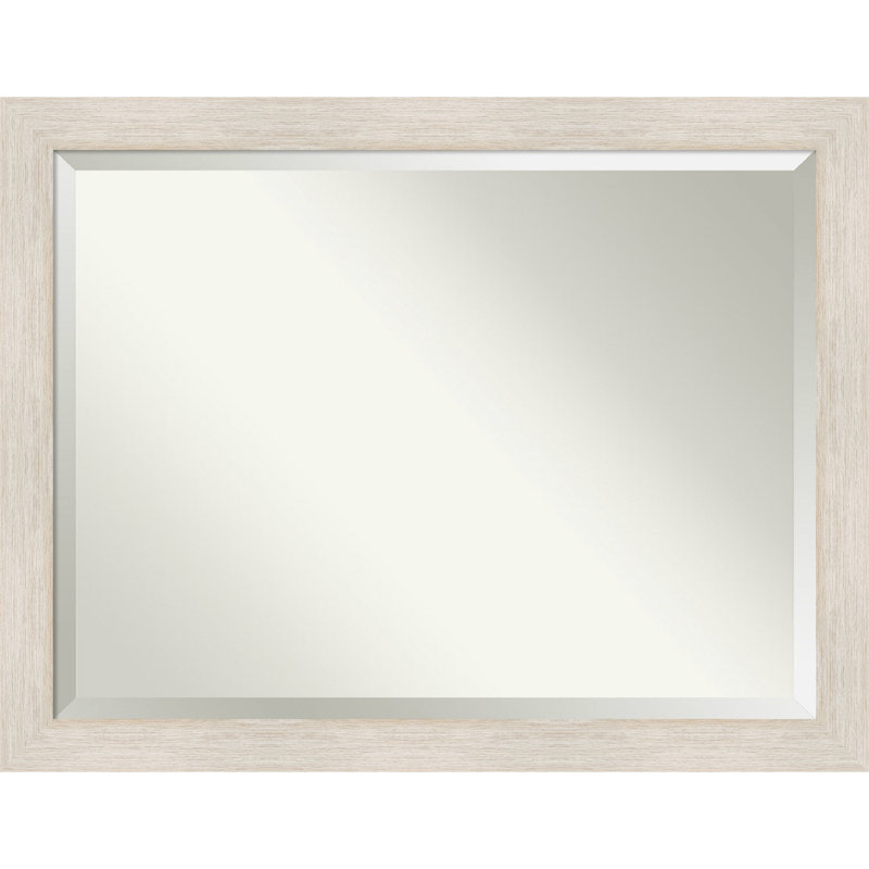 Miroir de salle de bain Jarid, Blanc mat, 34,88 po x 44,88 po