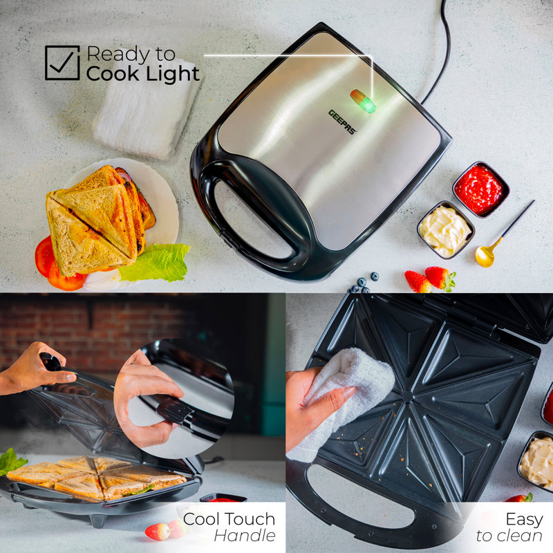 Geepas Non Stick Specialty Grill with Lid