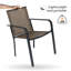 Chaise de salle à manger d'extérieur empilable (ensemble de 6)-289039123