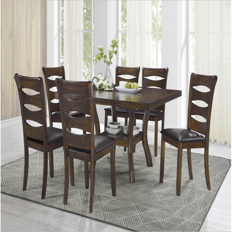 Table de salle à manger 7 pièces, 7 pièces : table, 6 chaises
