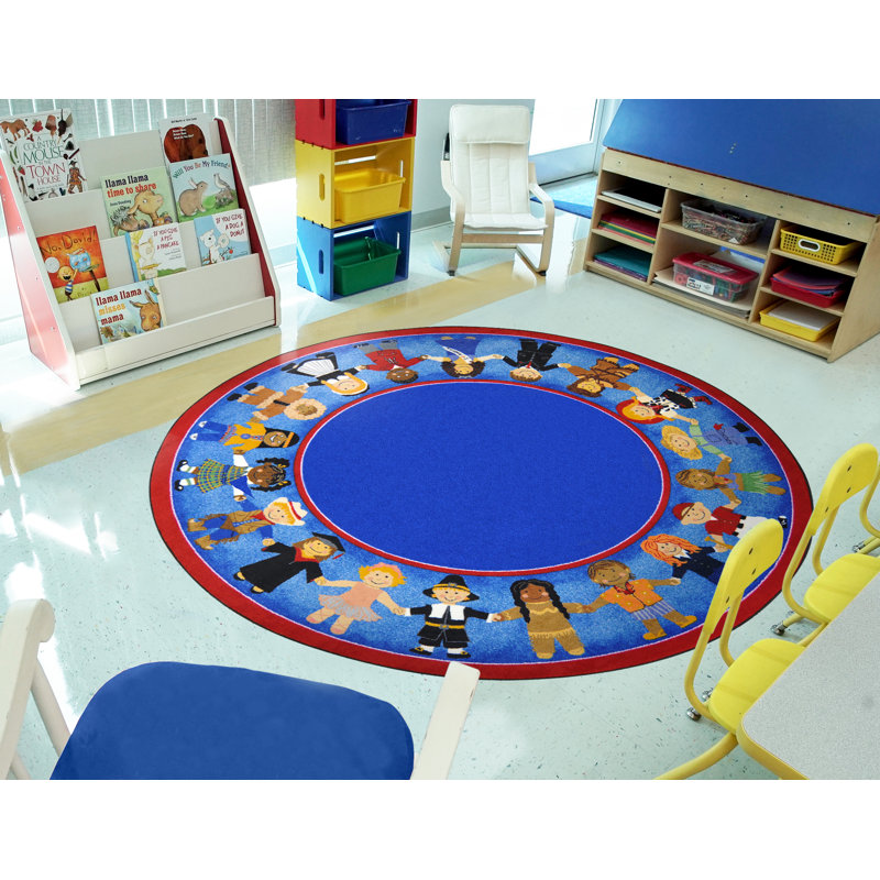 Tapis éducatif Children of Many Cultures, Rond 5 pi 4 po
