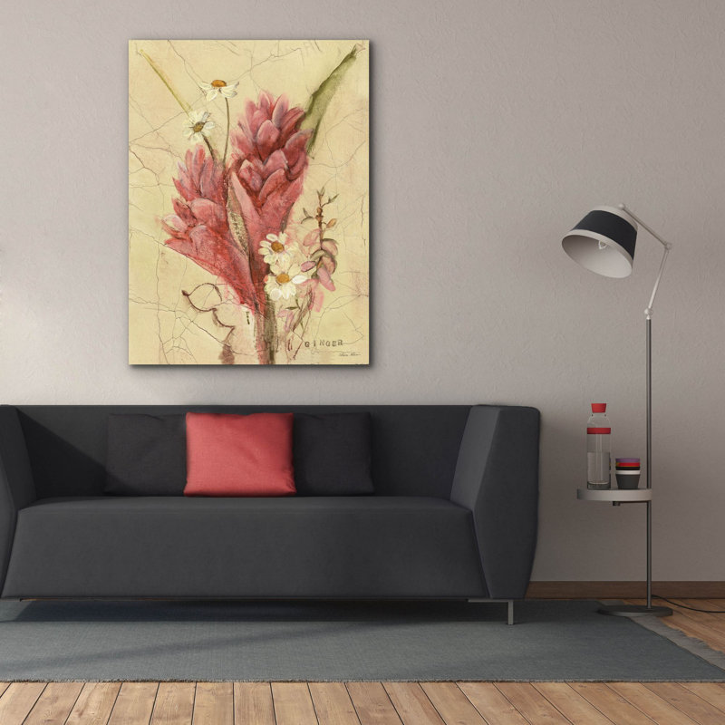 «Ginger» par Cheri Blum, art mural sur toile, H 54 po x l 40 po x P 1,5 po
