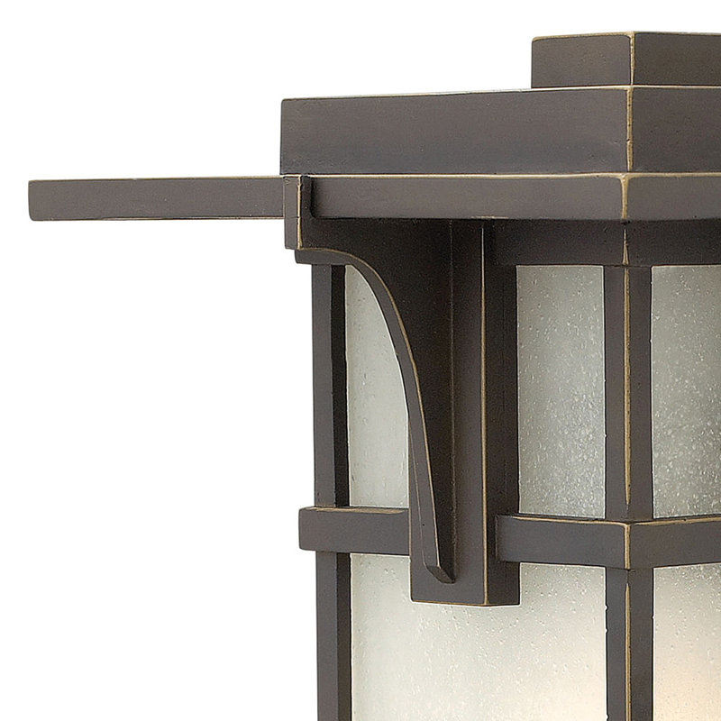 Manhattan 1-Light Outdoor Sconce, 100W Max Medium, 15" H x 9.3" W x 10.3" D