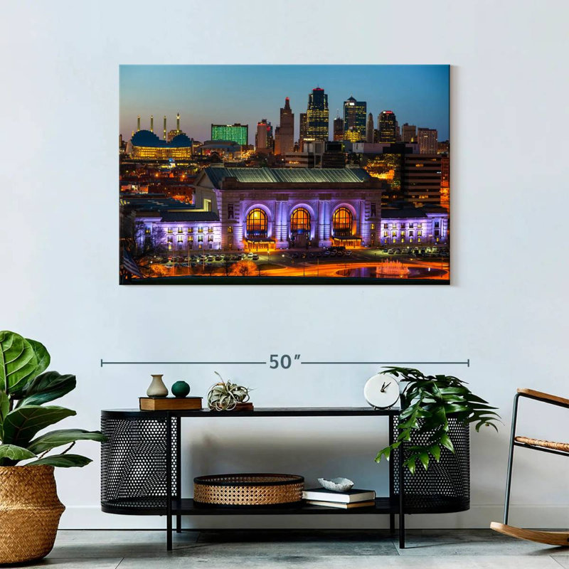Hannes Union Station And Downtown Kansas, 30" H x 45" W