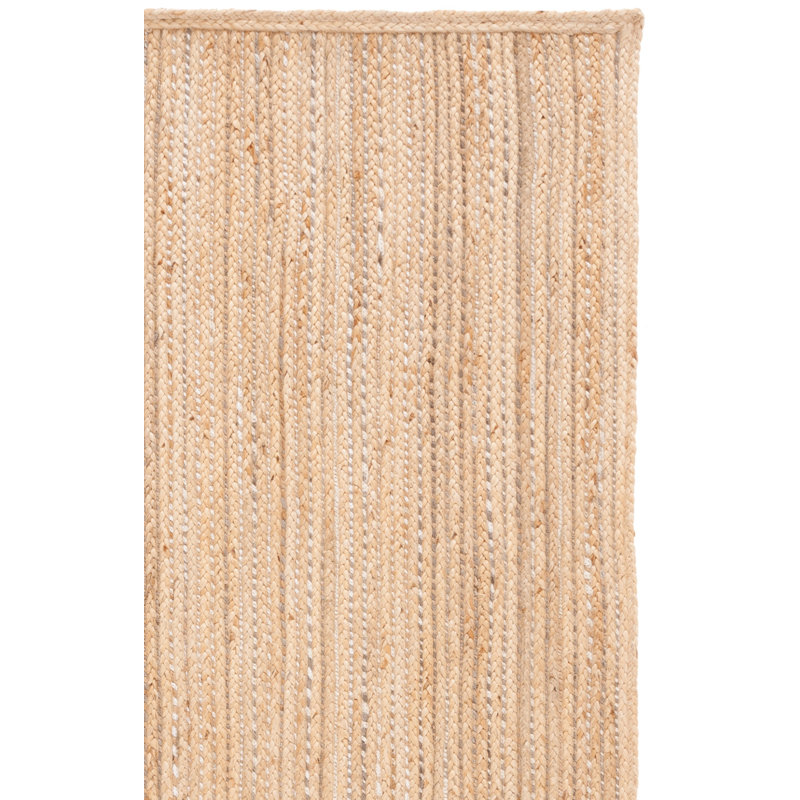 Copernicus Natural Fiber Flatweave Jute Striped Rug, Rectangle 3' x 5'