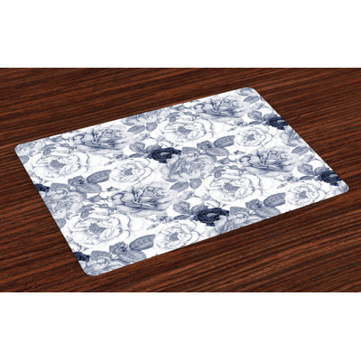 Dugas Shabby Garden Spring Roses Placemat