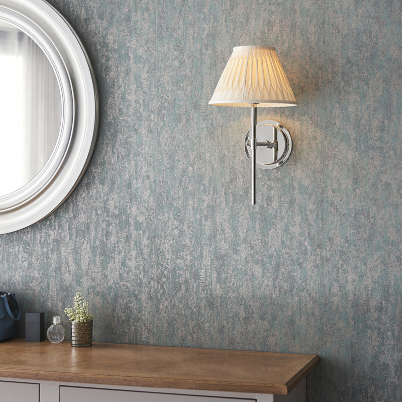Eyal Armed Sconce, Bright Nickel