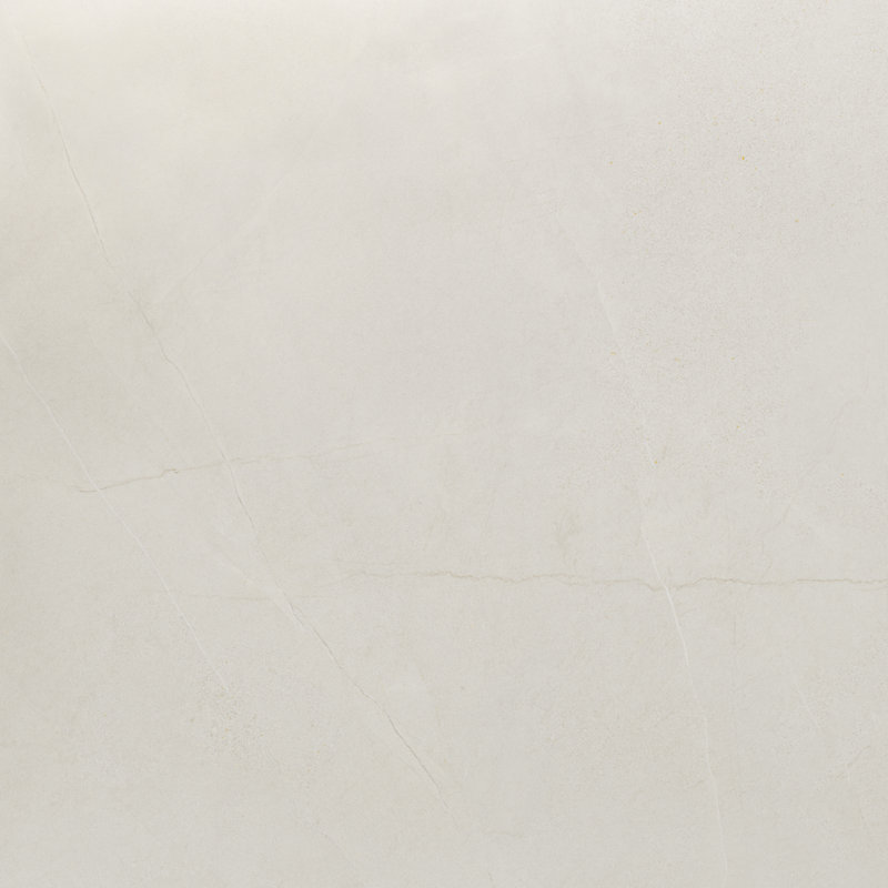 Theo 48x48 Antique Satin Marble Look Porcelain Tile, Blanco White