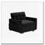 Fauteuil convertible en velours 3 positions et coussins-656690599