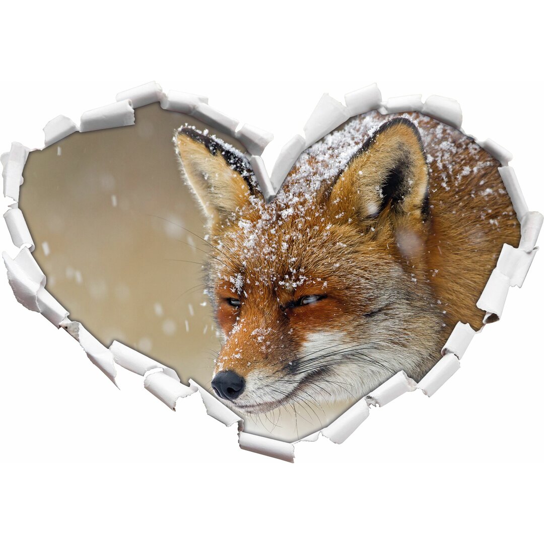 Wandtattoo Fuchs im Schnee