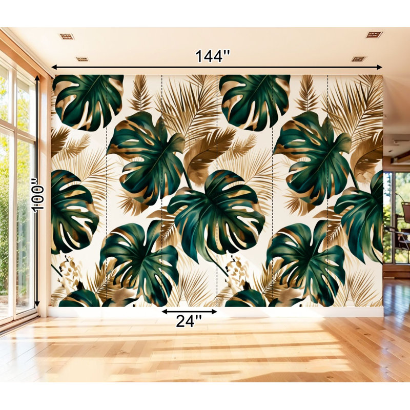 Adhésif mural auto-adhésif et amovible, 99.6" L x 144" W