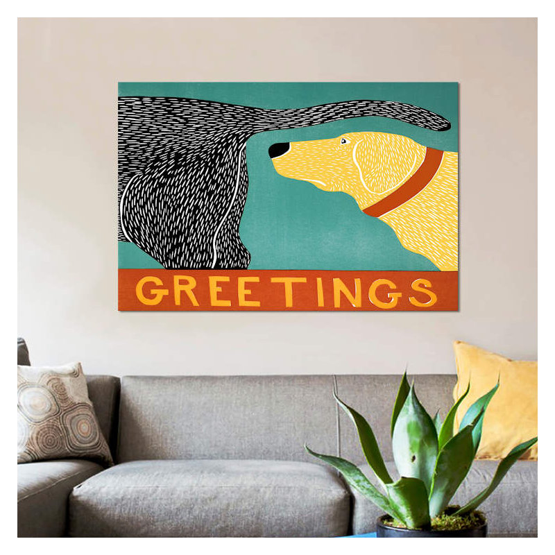 Stephen Huneck - Wrapped Canvas Print, 101.6 cm H x 66.04 cm W x 1.91 cm D