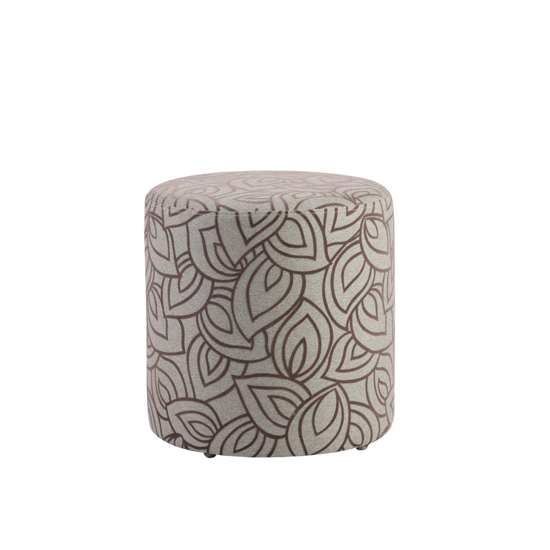 Burrill Upholstered Pouf, Gray