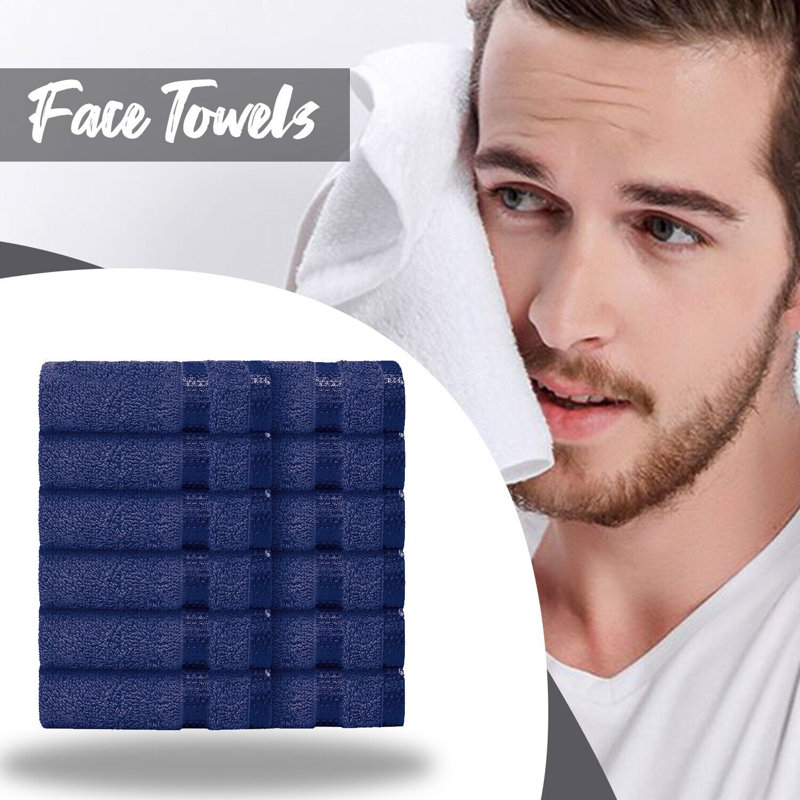 Milven Premium Face Cloth, Navy Blue