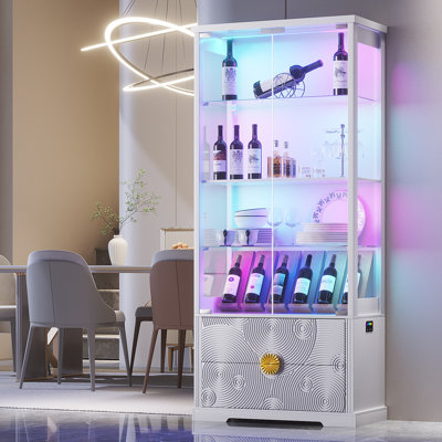 67" T Display Cabinet With Led Light