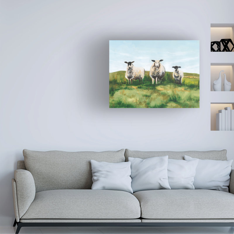 Art mural sur toile tendue - Michael Willett «Solitaire mouton I», art mural pour salon, chambre à coucher ou bureau - 24 x 32