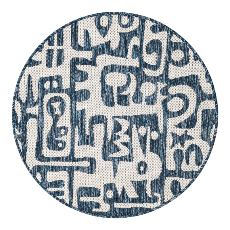 Lyric Hower Indoor/Outdoor Area Rug, Round 3'1"