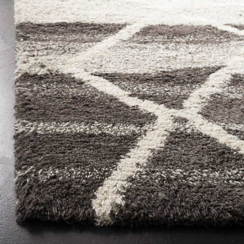 Probst Hand Tufted Wool Geometric Rug, Rectangle 5' x 8'
