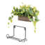 24.89cm Faux Pothos Plant in Solid Wood Planter