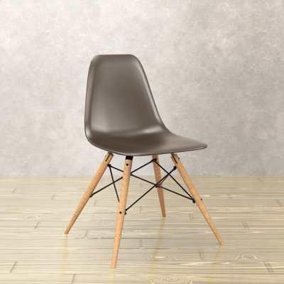 Averna Modern Side Chair with Wood Legs