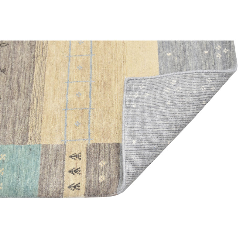 Handmade Wool Striped Area Rug, Runner 2'6" x 8'