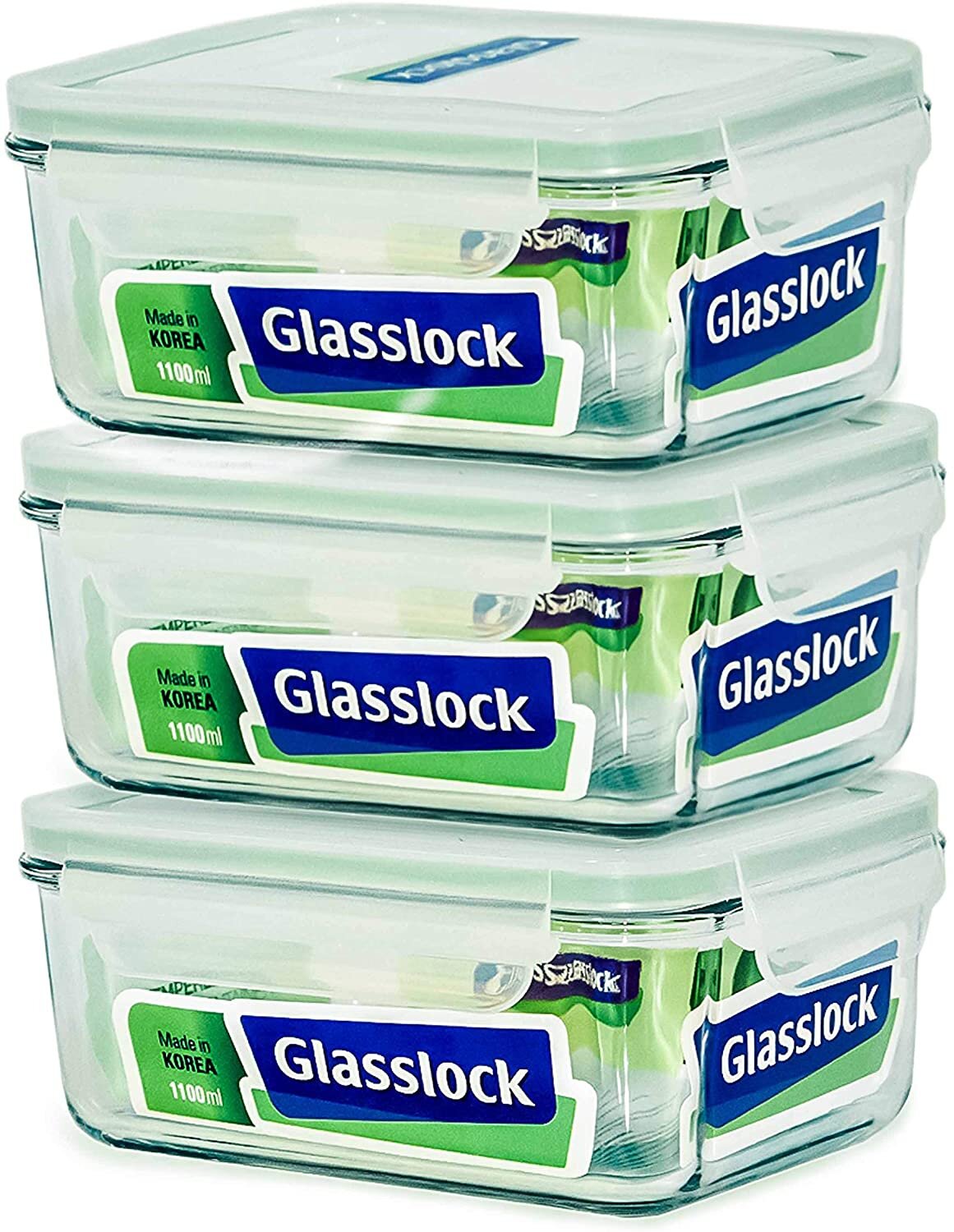Glasslock Airtight Square Glass Storage Container (16 oz)