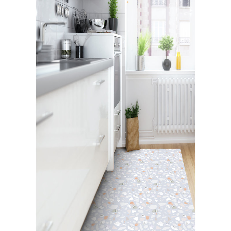 Avilyn Terrazo Grey Indoor/Outdoor Mat, Runner 80 x 300cm