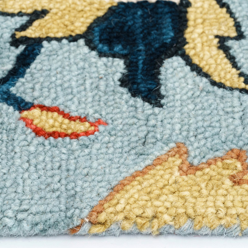 Martellish Hand Tufted Wool Oriental Indoor Rug, Rectangle 3'6" x 5'6"