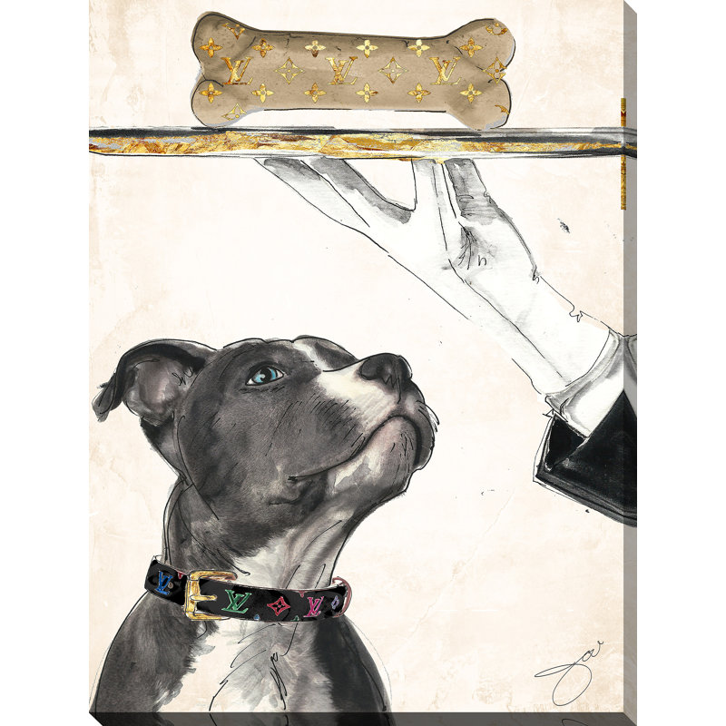 " Good Boy ", 30" H x 18" W x 1" D, Wrapped Canvas