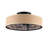 20" Lotus Design  Fabric Farmhouse Bladeless Ceiling Fan With Remote Control For Indoor--Not Included Bulbs