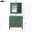 Meuble-lavabo autoportant moderne avec tiroirs miroir-380631002