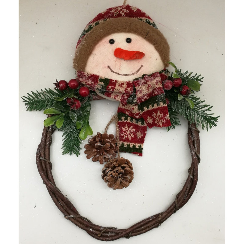 Bonhomme de neige portant une écharpe en polyuréthane