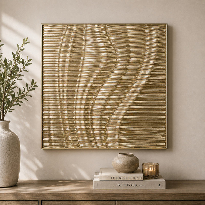 Raina Textured Framed Wall Art