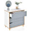 Saigo Solid Wood 75 cm W Chest of 3 Drawers