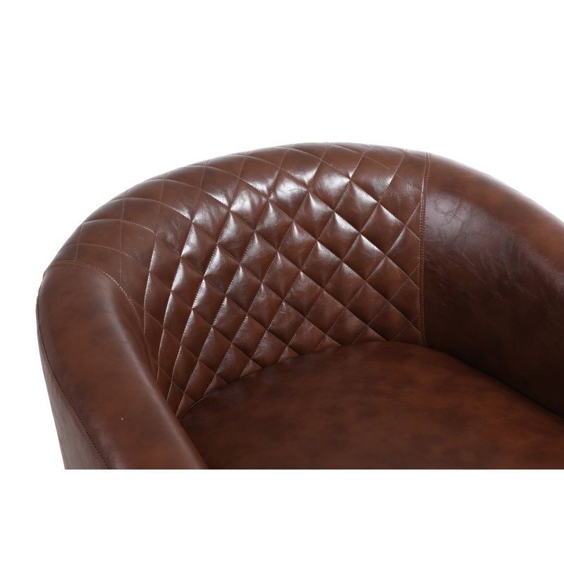 Chaise d'appoint moderne avec têtes de clou et pieds en bois massif