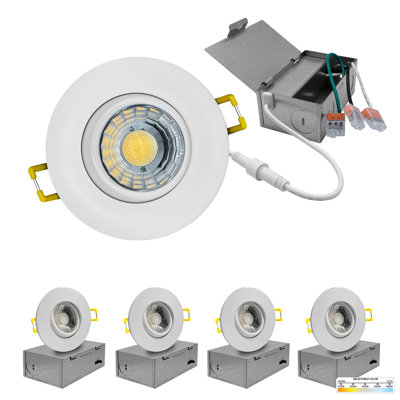Ensemble d'éclairage encastré à DEL de 3 po à 5 pi de 8 pi et 4 pi