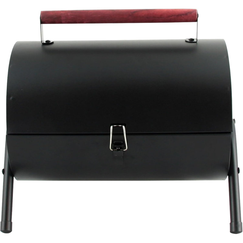 Barbecue en acier au carbone avec poignée en bois Gibson Home Delwin