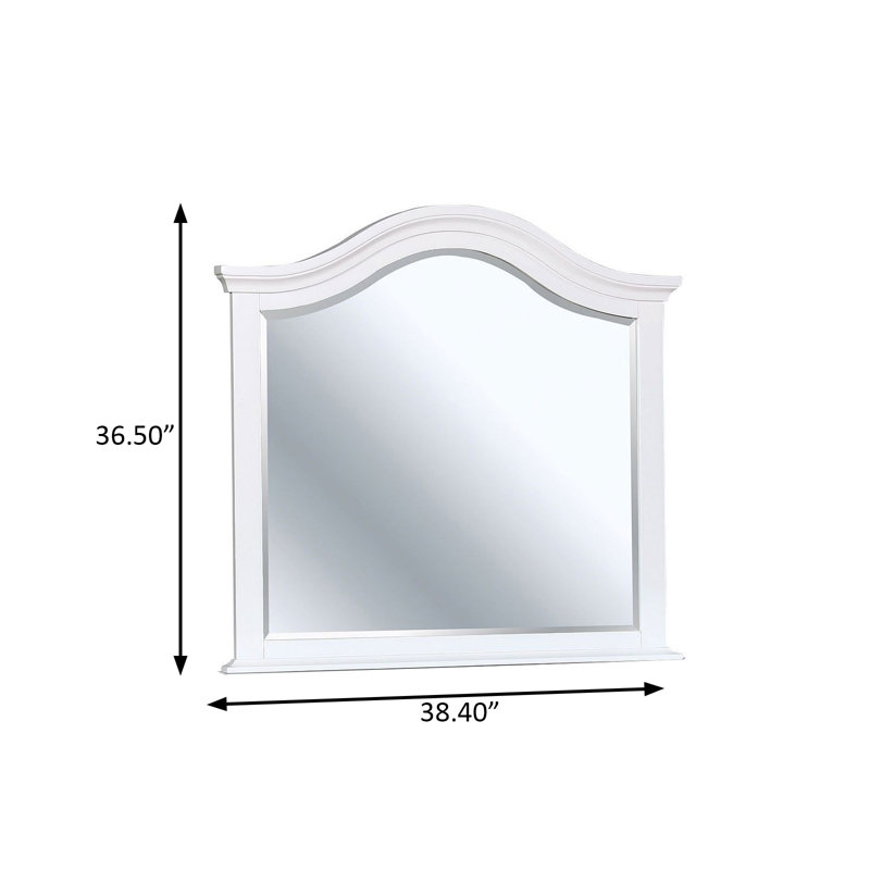 Miroir traditionnel l 38,4 po, blanc