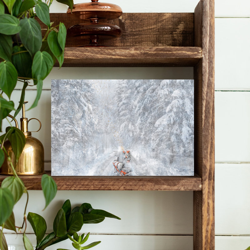 «Winter Journey», art mystérieux et paisible, H 12 po x l 18 po