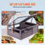 Maison de tortue en bois 2 pièces pour l'intérieur et l'extérieur