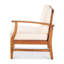 Fauteuil de patio droit, crème-713760653