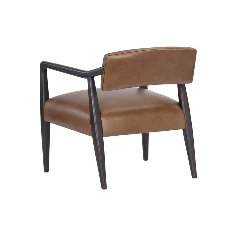 Lounge Chair, Brown Genuine Leather