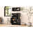 Multi-Functional Tipping Bucket Shoe Cabinet with Wall Cabinet, Space-saving Design Foyer Cabinet with 2 Flip Drawers-1469684036