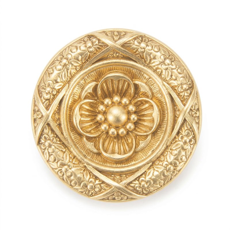 Edgar Berebi Tremont Knob, Satin Gold