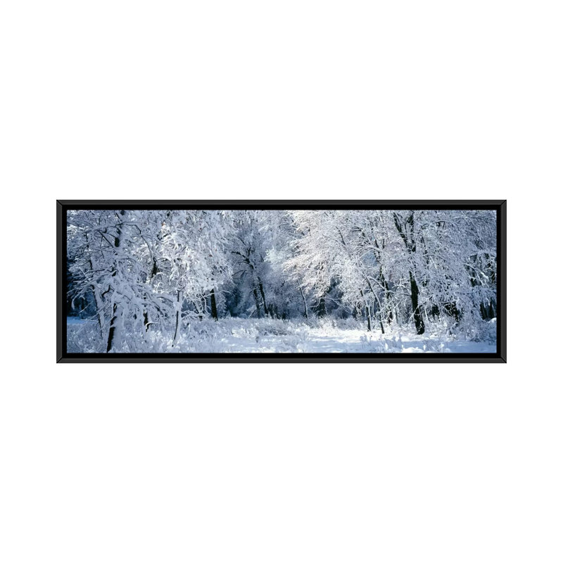 «Panoramic Winter Forest, Yosemite National Park, California, USA» par Panoramic Images - Reproduction giclée sur toile tendue avec châssis