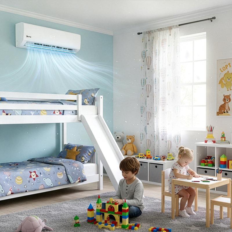 20 mini climatiseur à deux zones sans conduit 28000BTU connecté au Wi-Fi 20 SEER2 (9K + 9K + 9K), 3, 28000