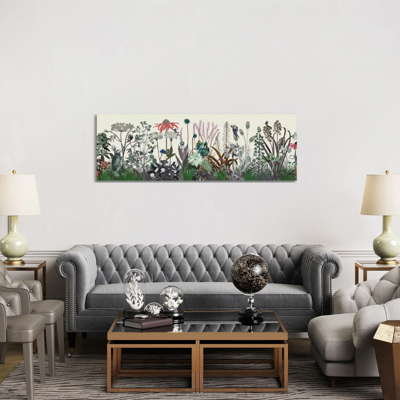 Wildflower Bloom by Fab Funky - Wrapped Canvas Panoramic Gallery-Wrapped Canvas Giclée, 152.4 cm H x 50.8 cm W x 1.91 cm D